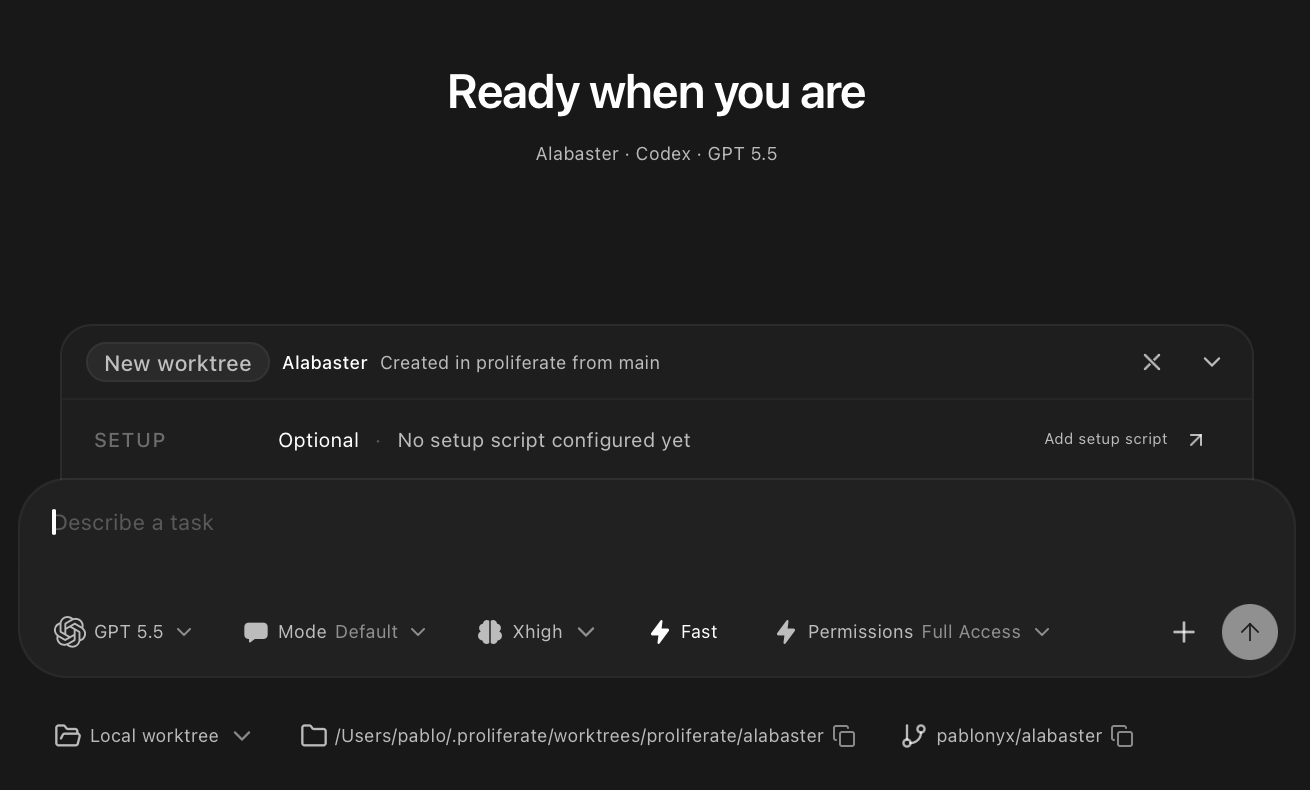 The Proliferate repository picker for adding a GitHub repository.