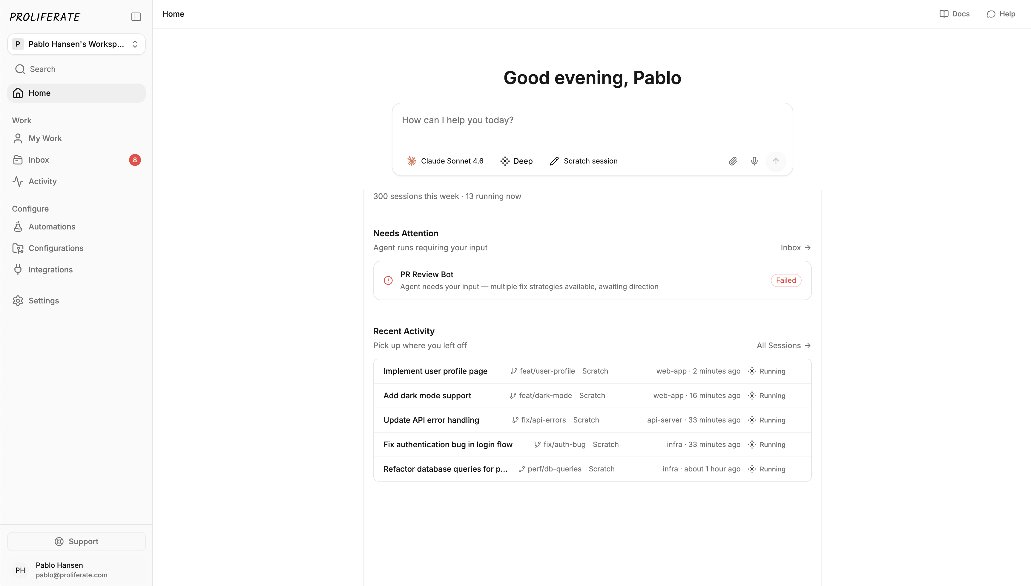 Proliferate platform